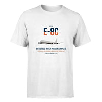 Thumbnail for E-8C Joint STARS design on white double-side t-shirt, single-side print