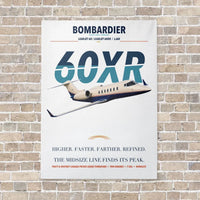 Thumbnail for Bombardier Learjet 60XR vertical canvas print - no frame - white background