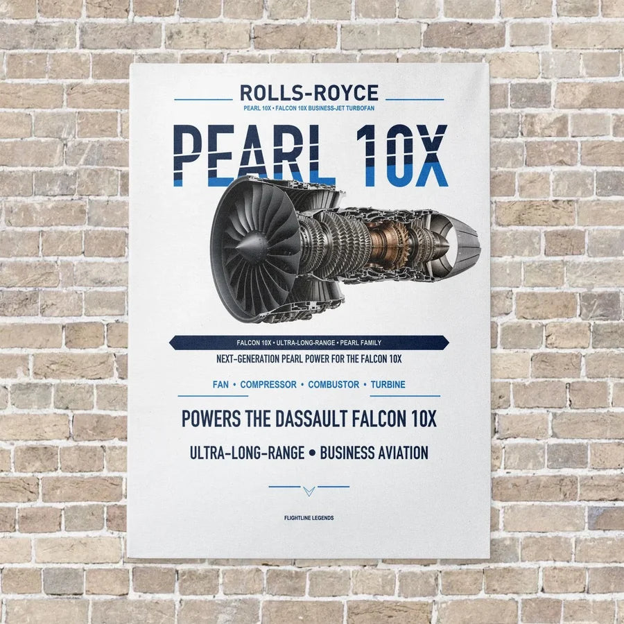 PEARL 10X vertical canvas print - no frame - white background