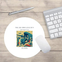 Thumbnail for VINTAGE G4506 - The Air Ambulance Run - Designed Mouse Pads design on white round