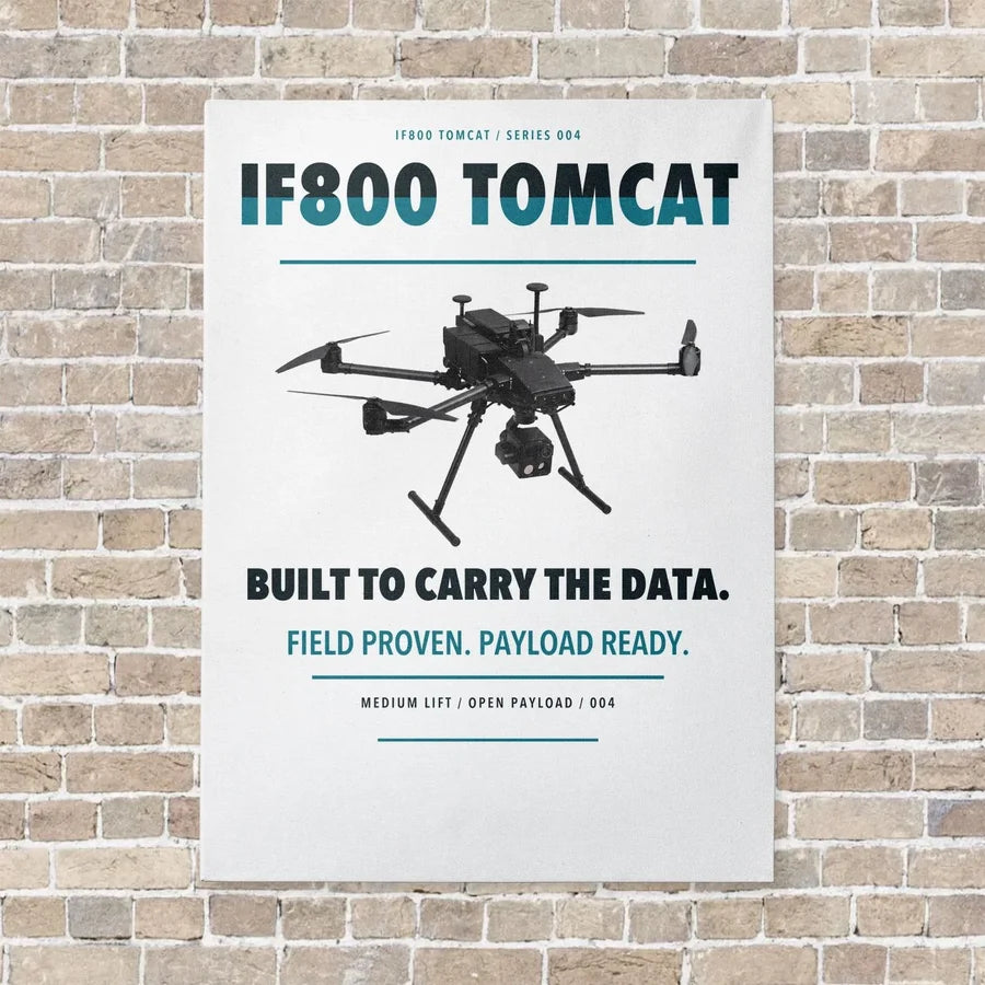 Inspired Flight IF800 Tomcat vertical canvas print - no frame - white background