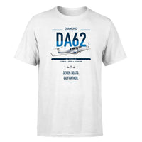 Thumbnail for Diamond DA62 design on white t-shirt, single-side print