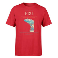 Thumbnail for Manas International Airport (FRU) T-Shirt single-side front print in Red | manas-international-airport-fru-double-side-t-shirt
