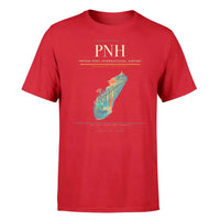 Thumbnail for Phnom Penh International Airport (PNH) T-Shirt single-side front print in Red | phnom-penh-international-airport-pnh-double-side-t-shirt