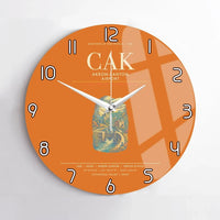 Thumbnail for Akron-Canton Airport CAK Wall-Clock No-Frame - Orange