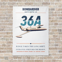 Thumbnail for Bombardier Learjet 36A vertical canvas print - no frame - white background