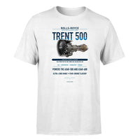 Thumbnail for TRENT 500 design on white single side