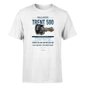 Single-Side Printing — Rolls-Royce TRENT 500 Engine Double-Side T-Shirt