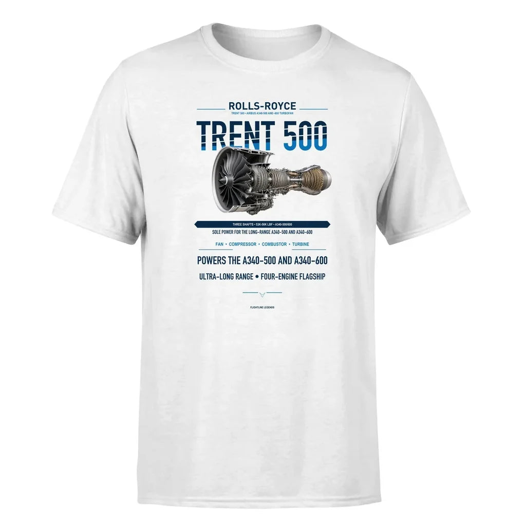 TRENT 500 design on white single side
