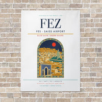 Thumbnail for Fes - Saiss Airport FEZ vertical canvas print - no frame - white background