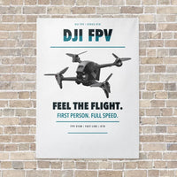 Thumbnail for DJI FPV vertical canvas print - no frame - white background