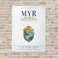 Thumbnail for Myrtle Beach International Airport MYR vertical canvas print - no frame - white background