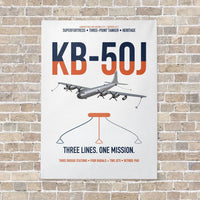 Thumbnail for KB-50J Superfortress vertical canvas print - no frame - white background