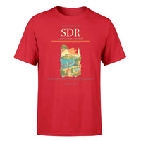 Thumbnail for Santander Airport (SDR) T-Shirt single-side front print in Red | santander-airport-sdr-double-side-t-shirt