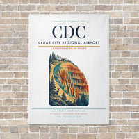 Thumbnail for Cedar City Regional Airport CDC - Canvas No Frame - White