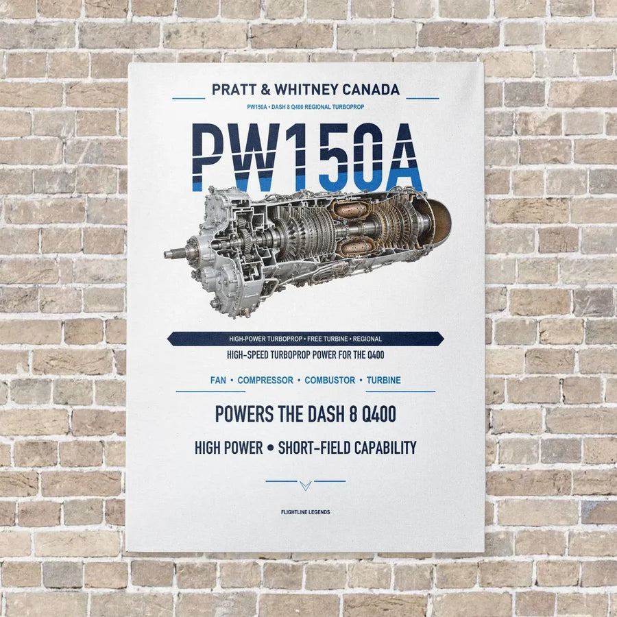 PW150A vertical canvas print - no frame - white background