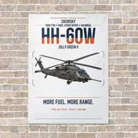 Thumbnail for Sikorsky HH-60W Jolly Green II vertical canvas print - no frame - white background