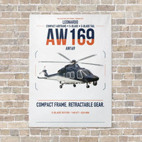 Thumbnail for Leonardo AW169 vertical canvas print - no frame - white background