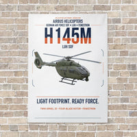 Thumbnail for Airbus Helicopters H145M LUH SOF vertical canvas print - no frame - white background