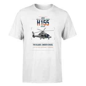 Single-Side Printing — Airbus H155 EC155 B1 Double-Side T-Shirt