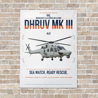Thumbnail for HAL ALH Dhruv Mk III vertical canvas print - no frame - white background