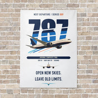 Thumbnail for Boeing 787-8 Dreamliner vertical canvas print - no frame - white background
