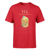 Thumbnail for Valladolid Airport (VLL) T-Shirt single-side front print in Red | valladolid-airport-vll-double-side-t-shirt