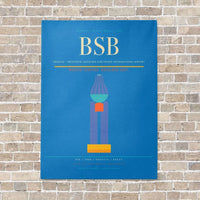 Thumbnail for Brasilia - Presidente Juscelino Kubitschek International Airport BSB - Canvas No Frame - Turquoise
