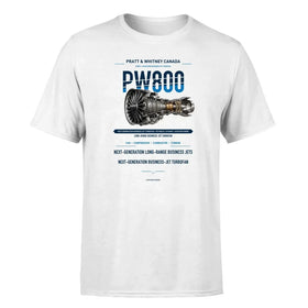 Single-Side Printing — Pratt & Whitney Canada PW800 Engine Double-Side T-Shirt