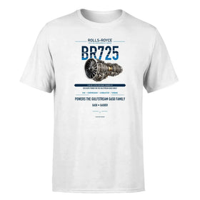 Single-Side Printing — Rolls-Royce BR725 Engine Double-Side T-Shirt