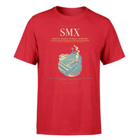 Thumbnail for Santa Maria Public Airport (SMX) T-Shirt single-side front print in Red | santa-maria-public-airport-smx-double-side-t-shirt