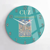 Thumbnail for Alejandro Velasco Astete International Airport CUZ Wall-Clock No-Frame - Turquoise