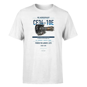 Single-Side Printing — GE Aerospace CF34-10E Engine Double-Side T-Shirt