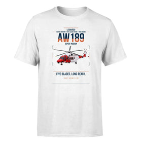 Single-Side Printing — Leonardo AW189 Double-Side T-Shirt