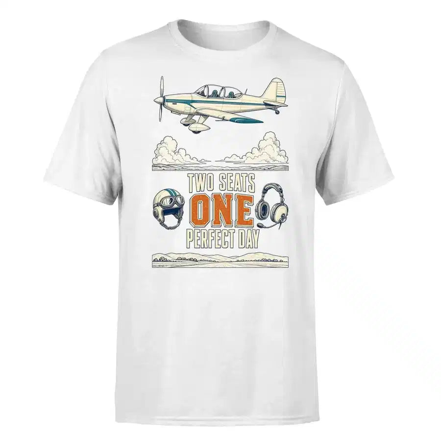 SIGNAL 532 - Two Seats One Perfect Day - Premium T-Shirt design on white premium t shirt