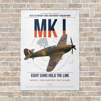 Thumbnail for Hawker Hurricane Mk I vertical canvas print - no frame - white background