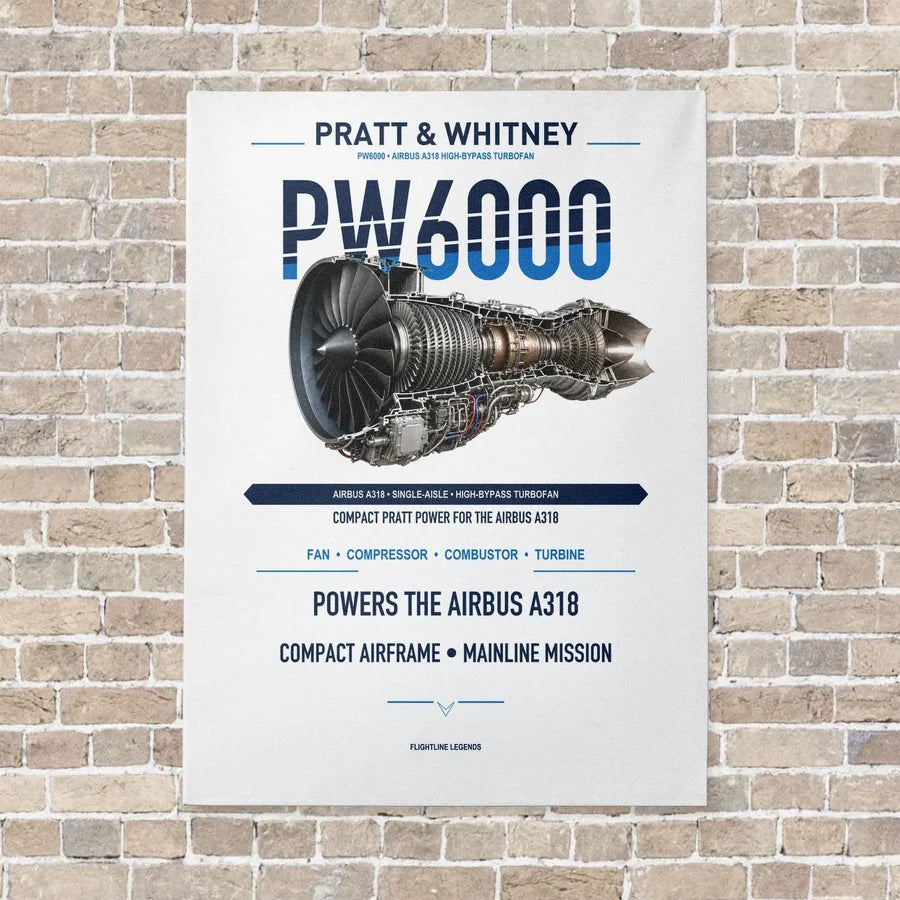 PW6000 vertical canvas print - no frame - white background