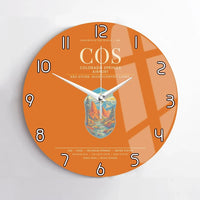 Thumbnail for Colorado Springs Airport COS Wall-Clock No-Frame - Orange