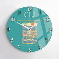 Thumbnail for Avram Iancu Cluj International Airport CLJ Wall-Clock No-Frame - Turquoise