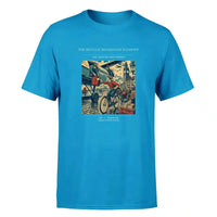 Thumbnail for VINTAGE G4311 - The Bicycle Messenger Handoff - Premium T-Shirt design on turquoise premium t shirt