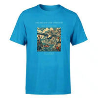 Thumbnail for VINTAGE G4365 - The Breakwater Approach - Premium T-Shirt design on turquoise premium t shirt