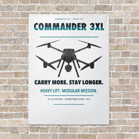 Thumbnail for Draganfly Commander 3XL vertical canvas print - no frame - white background