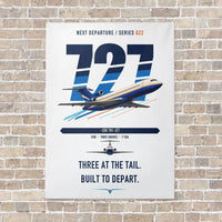 Thumbnail for Boeing 727-200 vertical canvas print - no frame - white background