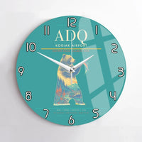 Thumbnail for Kodiak Airport ADQ Wall-Clock No-Frame - Turquoise
