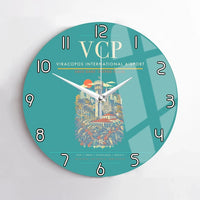 Thumbnail for Viracopos International Airport VCP Wall-Clock No-Frame - Turquoise