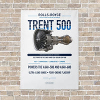 Thumbnail for TRENT 500 vertical canvas print - no frame - white background