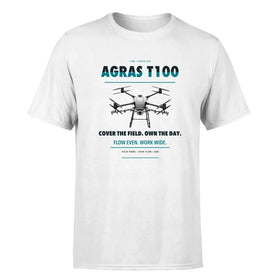 Single-Side Printing — DJI Agras T100 Drone Double-Side T-Shirt