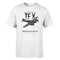 Thumbnail for Bristol Beaufighter TF X design on white t-shirt, single-side print