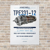 Thumbnail for TPE331-12 vertical canvas print - no frame - white background