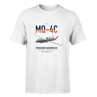 Thumbnail for MQ-4C Triton IFC-4 design on white double-side t-shirt, single-side print